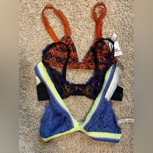 NWT Lot of 3 Free People Bras (XS)